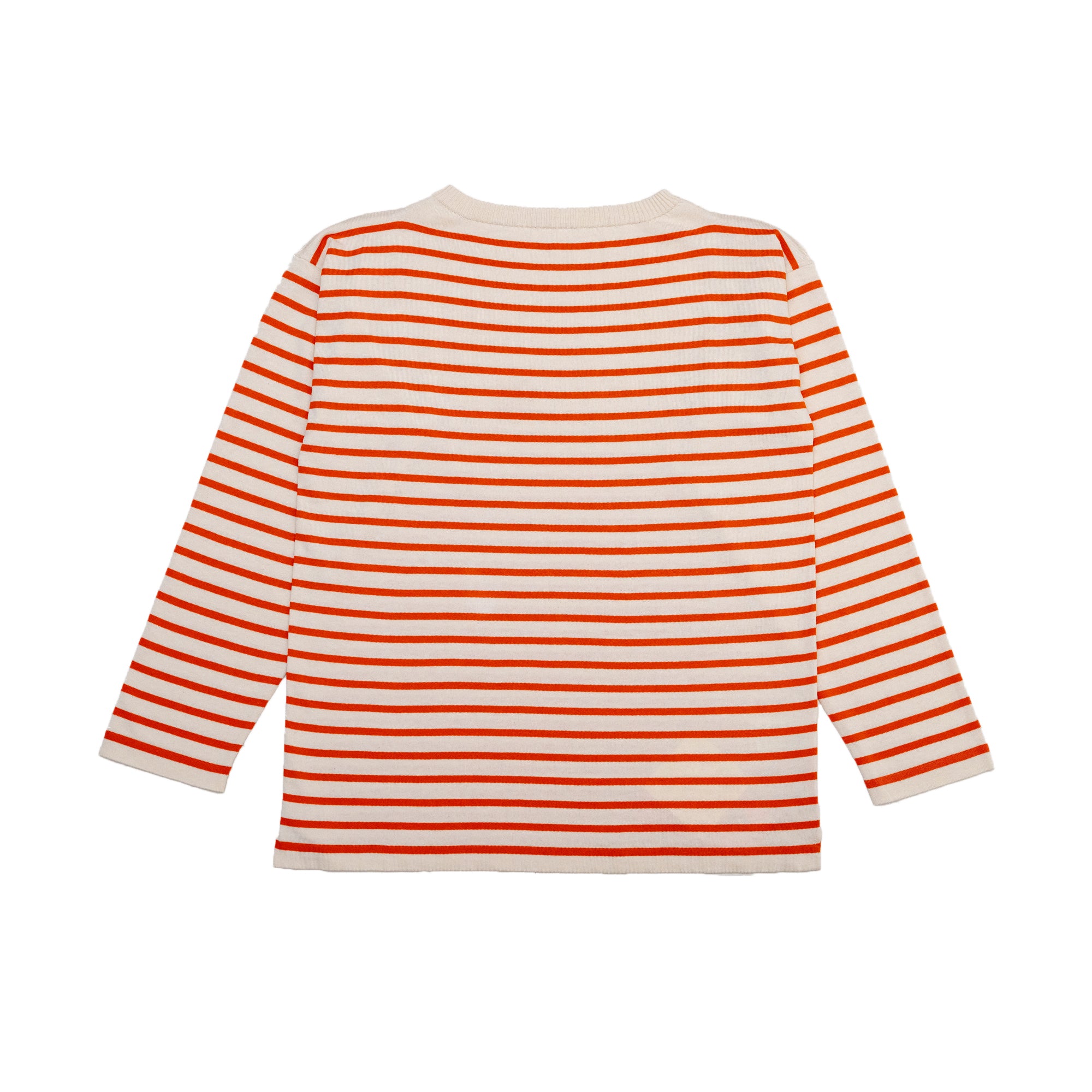 Boatsman Raw Cotton/Orange Stripe